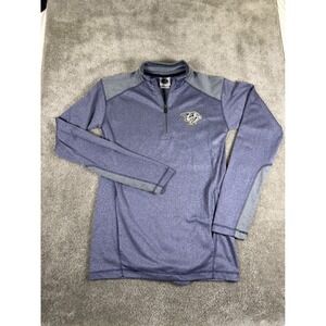 NHL Nashville Predators Quarter Zip Pullover Purple Heather Mens Small S 1145318